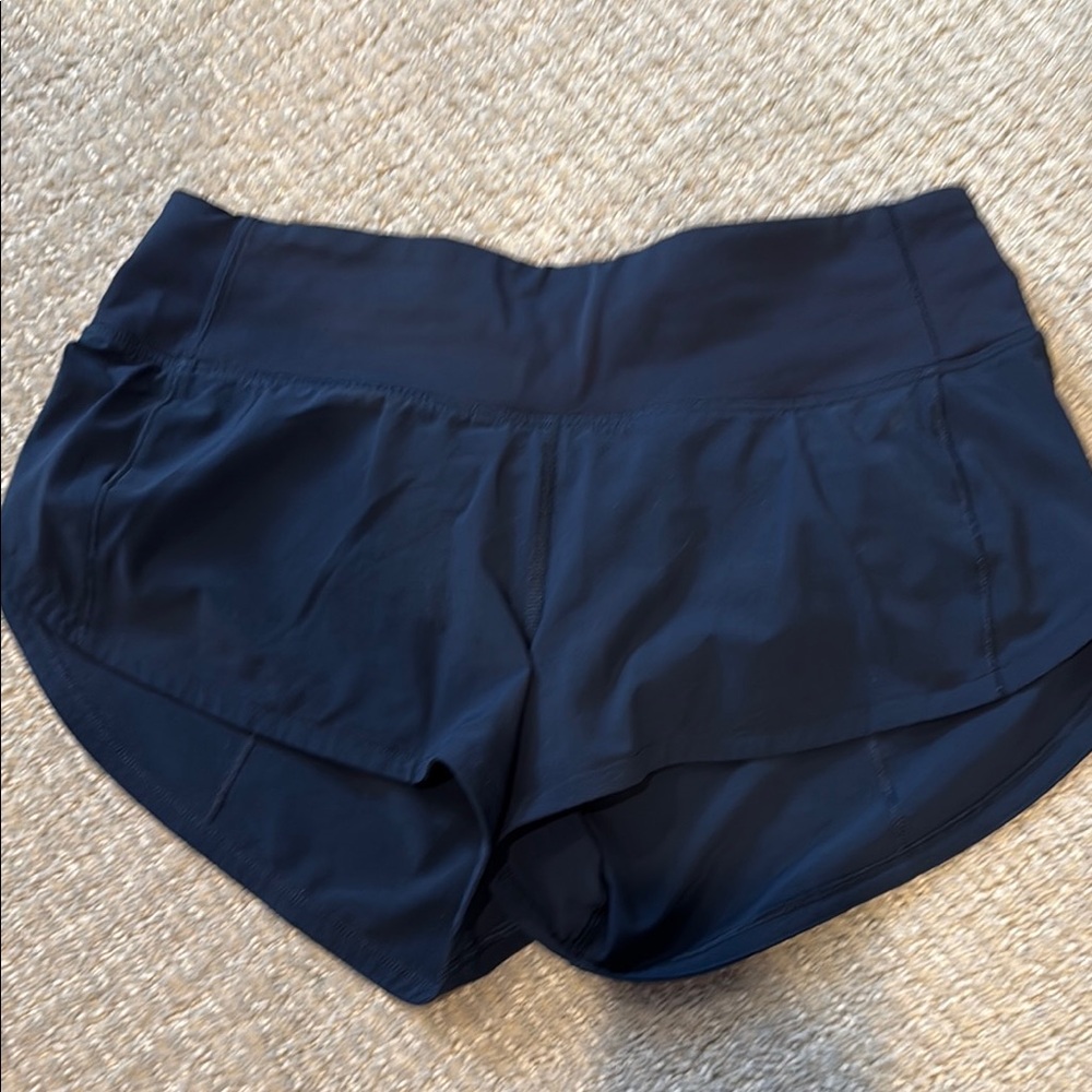 Lululemon Athletica Blue speed up shorts